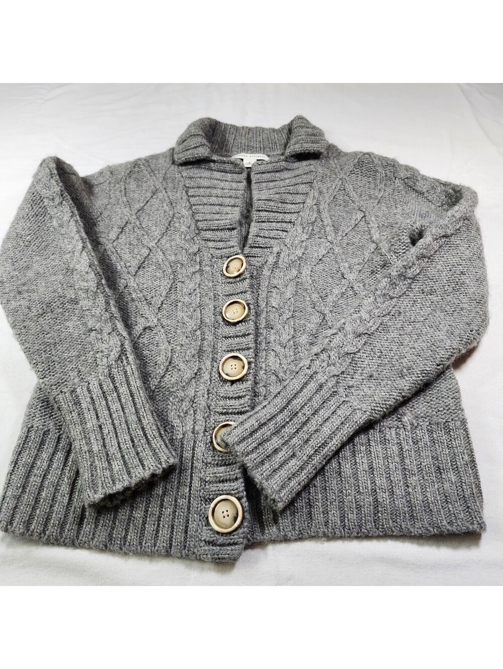 Banana Republic Long Sleeve Button Front Wool Cardigan Sweater